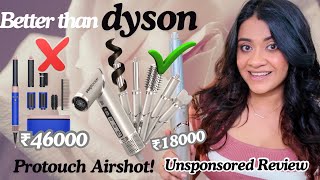 BEST DYSON AIRWRAP DUPE Protouch Airshot Review Nykaa sale Recommendations [upl. by Galanti815]