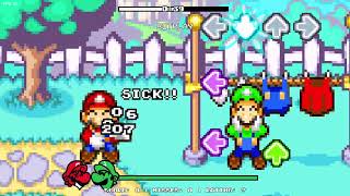 FNF Brotherly Rivalry Mario vs Luigi Part 2 Link In the Description👇👇👇 [upl. by Ahab960]