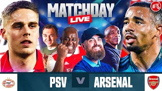 PSV 11 Arsenal  Match Day Live  Champions League [upl. by Leacim351]