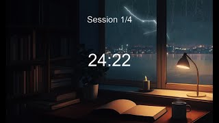 255 Pomodoro Timer 2Hour Lofi Music for Deep Focus Study and Work 4x25 min [upl. by Odlamur705]