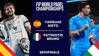 GREAT MATCH  YanguasNieto VS PatiniotisBruno  WORLD PADEL CHAMPIONSHIPS 2024  Highlights [upl. by Annaerda995]