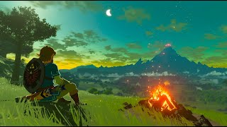 Thinking About The Past with Link  Relaxing Zelda Piano Music Ambience With Wind [upl. by Lebasi909]