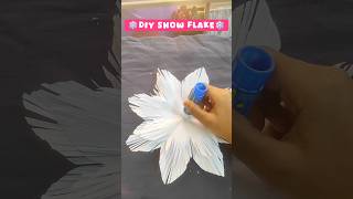 ❄🎄snow flake makingviralchriatams homedecor ideaviraltrendingytshortsyoutubediy home decor [upl. by Pavel962]