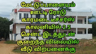 coimbatore mettupalayam karamadai Teacher colony 125 cent 1200sqft House125 land for sale [upl. by Hinkel435]