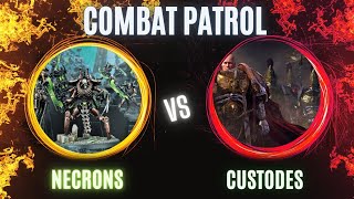 Warhammer 40k Combat Patrol Custodes VS Necrons [upl. by Stephana]