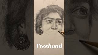 Freehand Drawing ✍️ freehand drawing drawingtechnique art shorts viralart [upl. by Atnuhs]