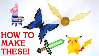 3D Pen Art  5 EASY Ideas for Beginners [upl. by Forest610]