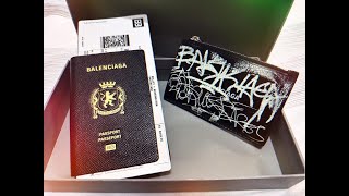 BALENCIAGA護照還是皮夾｜不專業開箱 35｜balenciaga 巴黎世家 PassportLongWallet [upl. by Eyt]