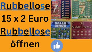 15 Rubbellose öffnen Magic 7 Heiße 7 Glück Royal Bälle Bingo  Werden wir ein Jackpot knacken [upl. by Autumn]