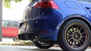 Golf R Stock Catback with IE Downpipe [upl. by Llorrac]