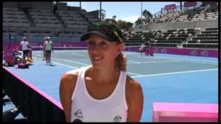 Anastasia Rodionova 10 Burning Fed Cup Questions [upl. by Alolomo]