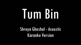 Tum Bin  Shreya Ghoshal  Karaoke With Lyrics  Only Guitar Chords [upl. by Enaile434]