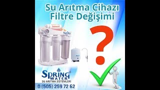 Su Arıtma Cihazı Filtresi Nasıl Değiştirilir [upl. by Ludie326]