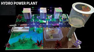 Hydro power plant Working model for school project  How to make a hydro power plant project in step [upl. by Donell]