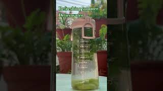 Refreshing summer detox water summer water yum letstry drinkblogger detox mint kiwi [upl. by Gunthar]