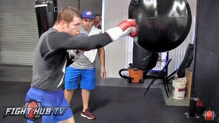 Canelo Alvarez COMPLETE Boxing workout for Miguel Cotto Cotto vs Canelo video [upl. by Evangelin]