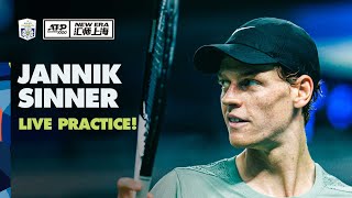 LIVE World No 1 Jannik Sinner Practice In Shanghai [upl. by Doomham]