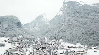 Samoens Village  Magical Winter Scenes [upl. by Namijneb]