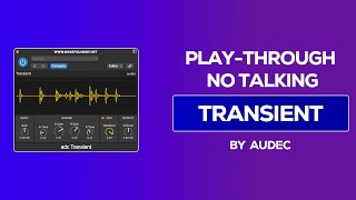 AUDECS Free Transient Shaper  NoTalking Demo [upl. by Ybeloc]