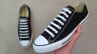 HOW TO BAR LACE CONVERSE BEST WAY [upl. by Inahs3]