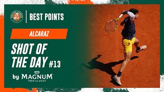 Shot of the day 13 Carlos Alcaraz  RolandGarros 2024 [upl. by Festatus669]