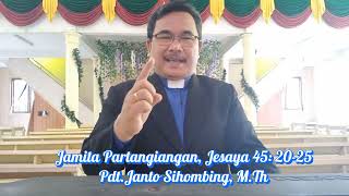 Jamita Partangiangan Epistel Minggu 17 Sept 2023 Jesaya 452025 [upl. by Sylado]