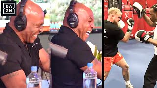 quotHE PUNCHES LIKE KIDquot Mike Tyson REACTS amp MOCKS Jake Paul New TRAINING FOOTAGE [upl. by Gae]