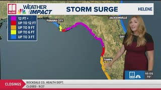 Tracking Helene  Heavy rain and wind expected shortlived tornados possible in Georiga [upl. by Doane]