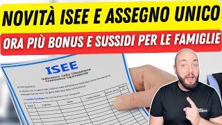 ASSEGNO UNICO E ISEE la novità Arriva anche Subentro Patronato e novità ISEE [upl. by Gnet]