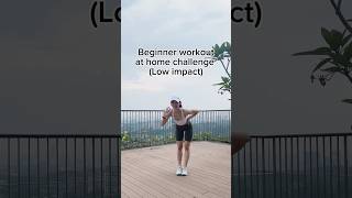 Beginner home workout challenge  no equipment needed 💪🏻💥fitness motivation healthy wellness [upl. by Llezo]