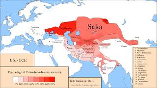 The History of IndoIranians Aryan ancestry from Sintashta in percentages 2200 BCE  2024 CE [upl. by Ahsennod]