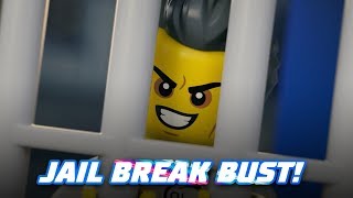 Sky Police Jail Break Parachute Arrest  LEGO City [upl. by Leighland]