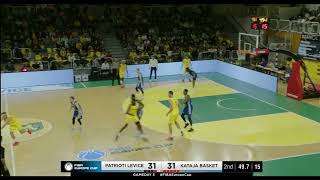 Levice vs Kataja BackCourt Violation [upl. by Ahsienor]