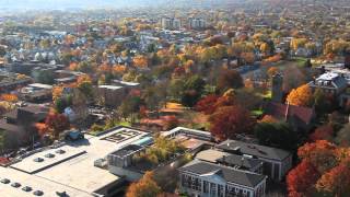 Tufts University Autumn Aerial Views  MedfordSomerville Campus [upl. by Enihpad126]