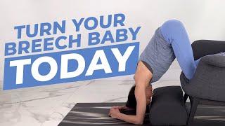 How to turn breech baby INSTANTLY  8 Exercises To Turn Breech Baby Naturally Breech Tilt  More [upl. by Rehtae]