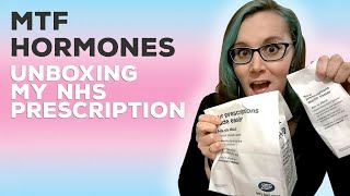 MtF Hormones  Unboxing my NHS Prescription [upl. by Isayg253]