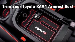 Toyota RAV4 20192020 Center Console Storage Box Tray with Antislip Mats from Senzealautocom [upl. by Yrrot]