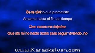 Pepe Aguilar  Prometiste unplugged en vivo KARAOKE [upl. by Kilmarx201]