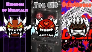 The Hardest Impossible Demons in Geometry Dash [upl. by Nosnhoj]