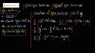 Integración Trigonométrica de Tangentes y Secantes  Matemática Universitaria  Nivel Intermedio [upl. by Revned39]