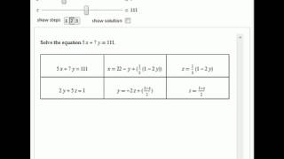 Eulers Method for Solving Linear Diophantine Equations [upl. by Stonwin]