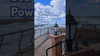 🇮🇱⛵Tel Aviv Port Winter Waves Crash Through the Old Channel [upl. by Itsirk]