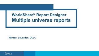 Multiple universe reports [upl. by Garges]