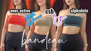 UNSPONSORED COMPARISON OF BANDEAU BRAS CSB Oner Alphalete [upl. by Eineg166]