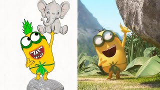 minions the history of Family  funny drawing meme video 😂 [upl. by Leirraj]