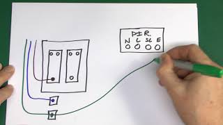 Lighting Sensor Wiring with Override Facility [upl. by Ulani]