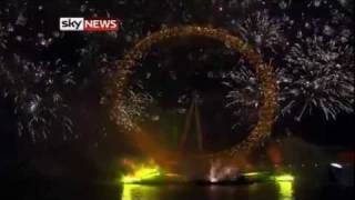 London Sees In 2012 With Spectacular Firework Display [upl. by Hatnamas]