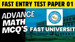 FAST ENTRY TEST PAST PAPER 01  ECAT TEST PREPARATION 2024 [upl. by Nazar168]