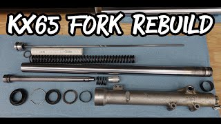 Kawasaki KX65 Fork Rebuild [upl. by Kruter779]