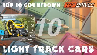 Top 10 Lightest Track Cars in Top Drives [upl. by Finstad785]